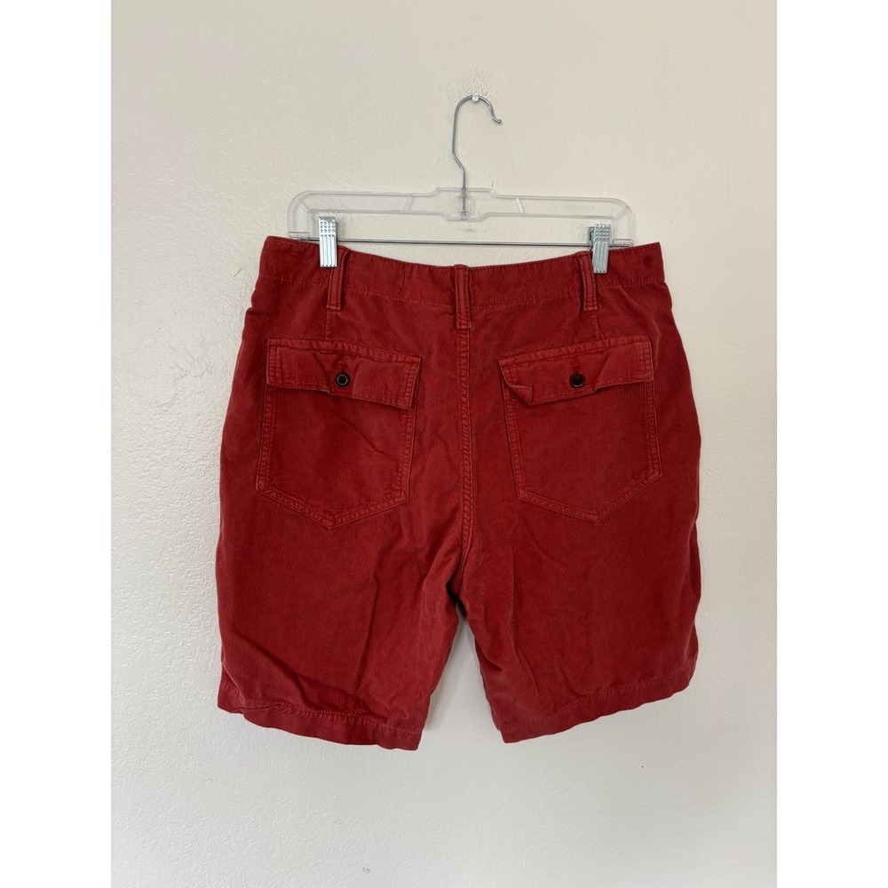 Outerknown Shorts 32 rust Seventyseven Cord Utility 8" Pockets 70s Surf Retro - Picture 8 of 16